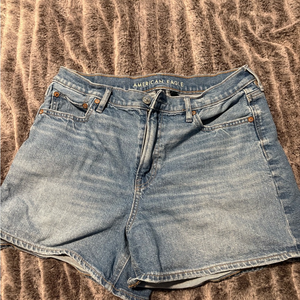American Eagle Outfitters Blue Jean Shorts Casual Style